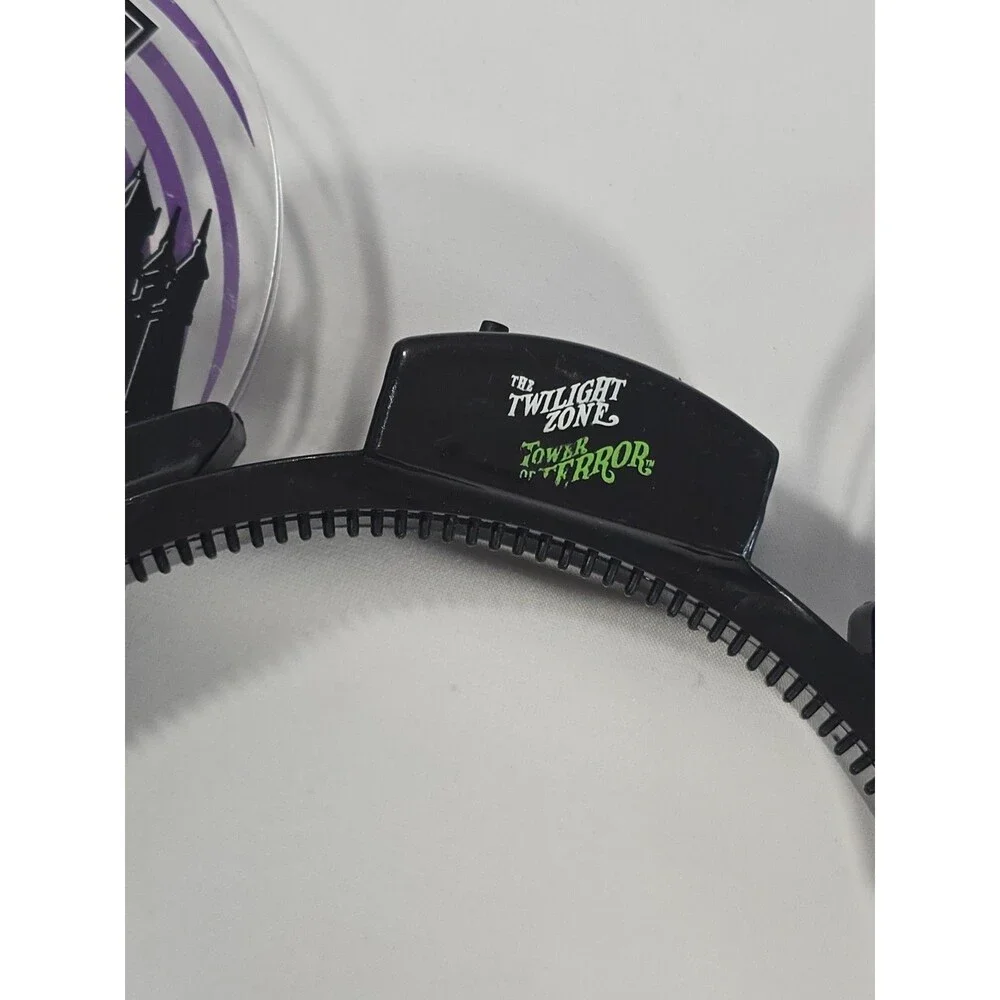 Disney Twilight Zone Tower of Terror Light-Up Mickey Ears Headband Adult Works!